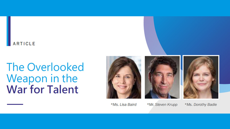 The Overlooked Weapon in the War for Talent