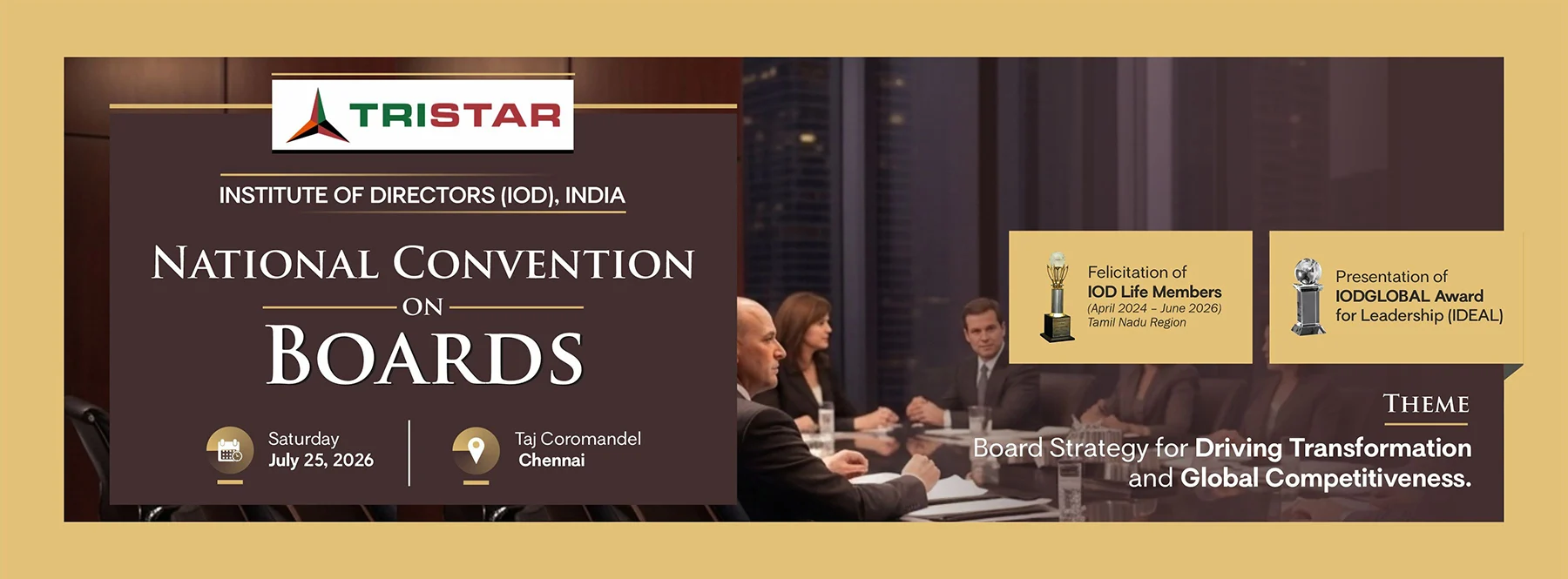 Tristar Group Title partnered IOD National Convention Series on 'Boards'