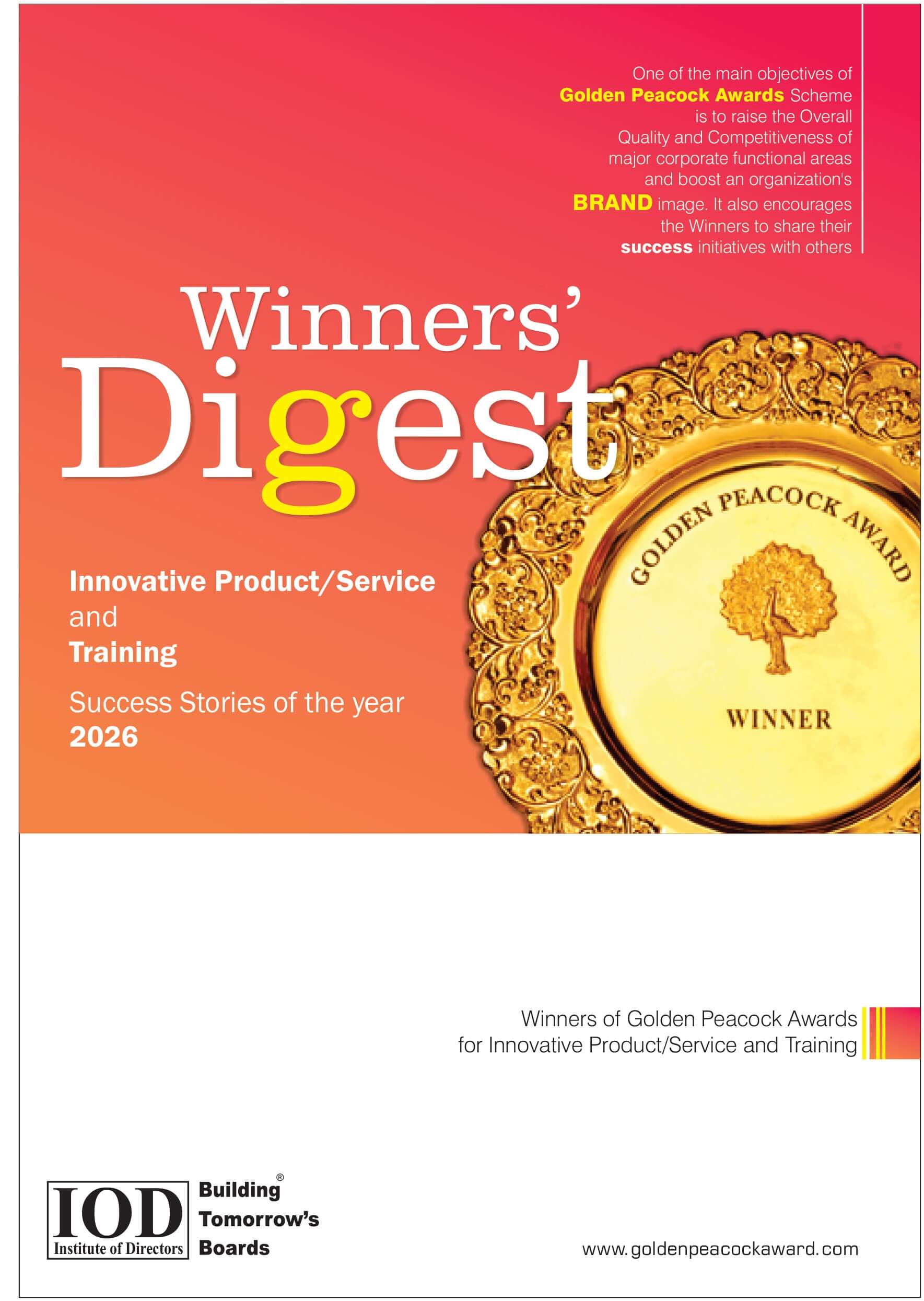 <b>Innovative Product/Service & Training 2026</b>